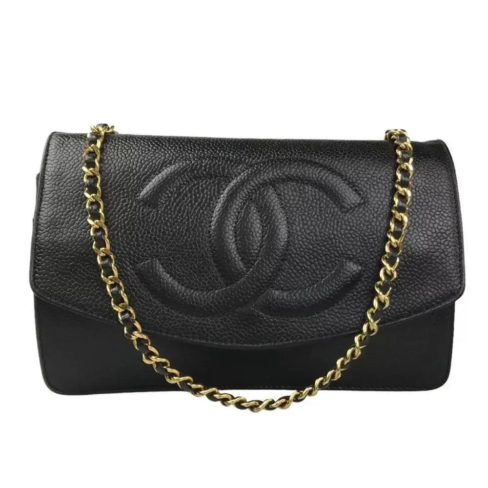CHANEL CC CAVIAR LEATHER FLAP BAG - Picture 3 of 10